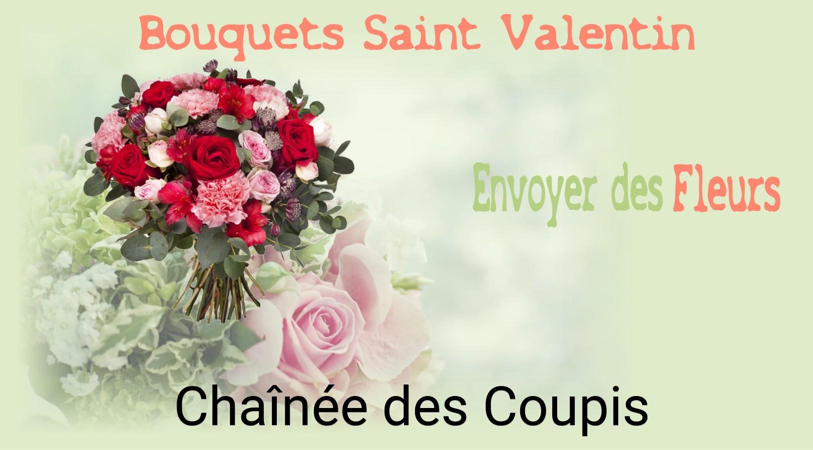 Roses de Saint-Valentin livrées à Chaînée-des-Coupis